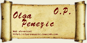 Olga Penezić vizit kartica